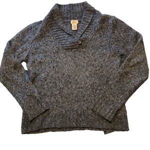 L L Bean Wool Blend Cozy Winter Sweater